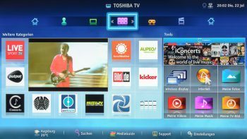 Toshiba 55m7463dg Fernseher Smart TV Portal 1