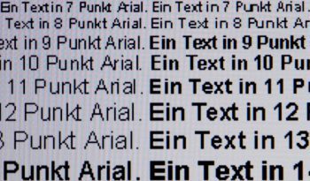 Dell U2715h Monitor Text 720 Ungeschaerft