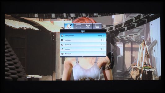 Optoma Gt1080 Beamer Foto OSD
