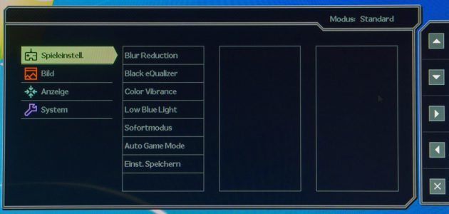 Benq Xl2430t Monitor Osd Spieleinstellungen