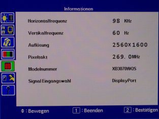 Iiyama Prolite Xb3070wqs B1 Monitor Osd5