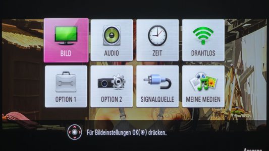 Lg Pa1000 Beamer Foto OSD