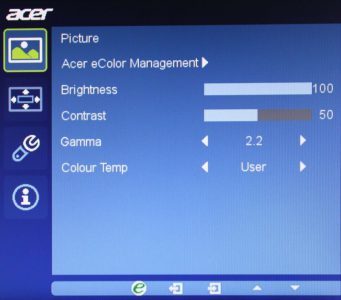 Acer Xb270habprz Monitor Osd 4