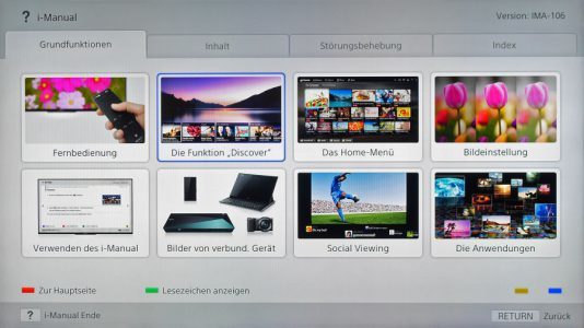 Sony Kdl 55w955b Fernseher Bedienung2