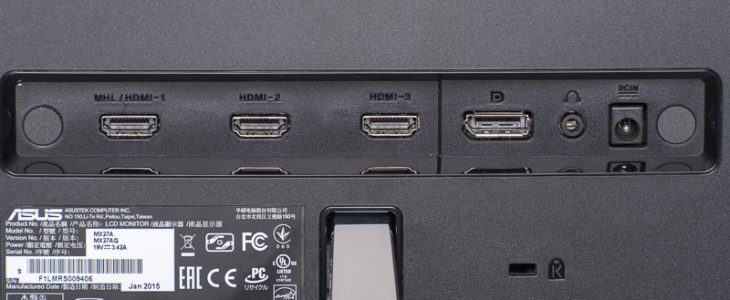 Asus Mx27aq Monitor Anschluesse