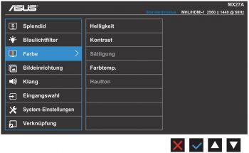 Asus Mx27aq Monitor OSD 2