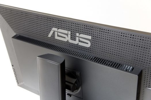 Rückseite des Monitors von oben