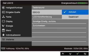 Dell U2415 Monitor OSD 4