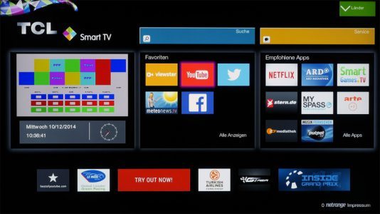 Tcl U55s7606ds Fernseher Multimedia