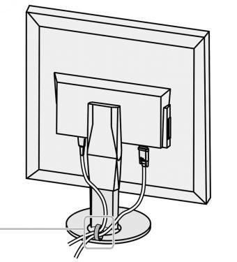 Eizo Ev2730q Bk Monitor Kabelmanagement