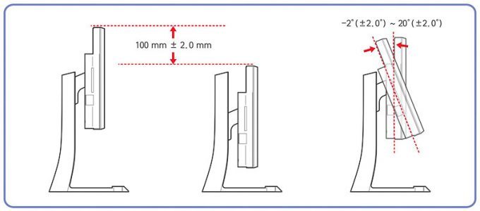 Samsung S34e790c Monitor ScreenS Neigungswinkel