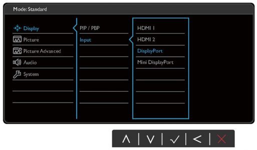 Benq Xr3501 Monitor Osd Anfang