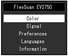 Eizo Ev2750 Wt Monitor OSD 2