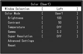 Eizo Ev2750 Wt Monitor OSD 3