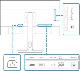 Samsung U24e850r Monitor Screens Anschluesse