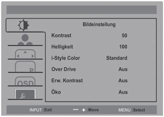 Iiyama Prolite Xub3490wqsu B1 Monitor Osd Screenshot