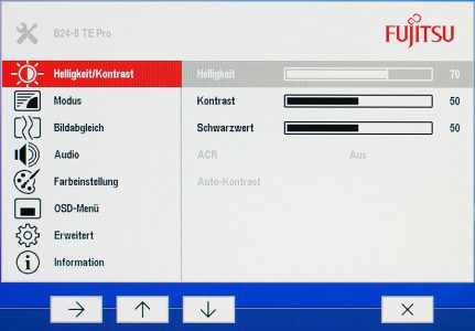 Fujitsu B24 8 Te Pro Monitor Osd 1