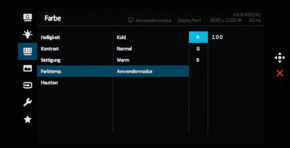 Asus Mg24uq Monitor Osd Farbeinstellungen