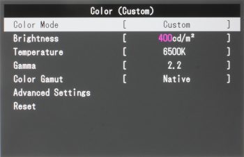 Eizo Cg2420 Monitor Osd1