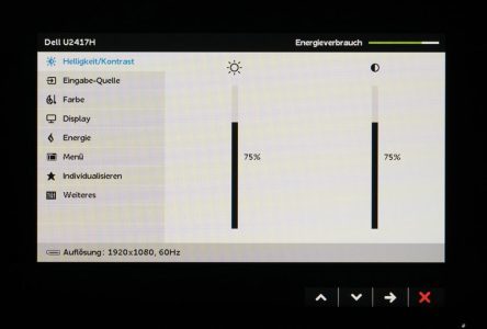 Dell U2417h Monitor Osd1