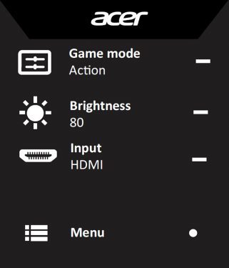 Acer Predator Z271 Monitor Osd Eingang