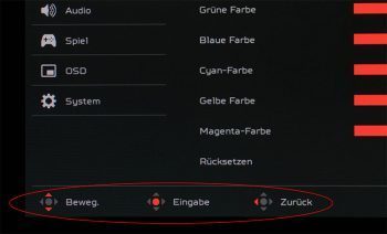 Acer Predator Z271 Monitor Osd Tastenzuordnung1