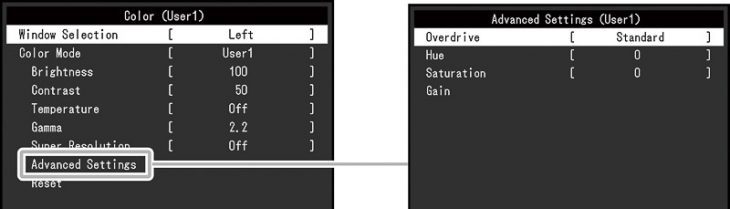 Eizo Ev2780 Bk Monitor OSD 2