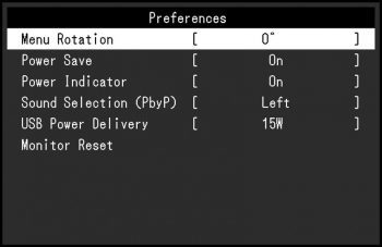 Eizo Ev2780 Bk Monitor OSD 3