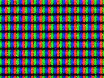 Pixelstruktur eines Monitors in Nahaufnahme