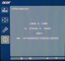Acer Rc271u Monitor 24hz