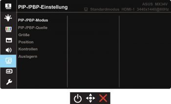 Asus Mx34vq Monitor OSD 4