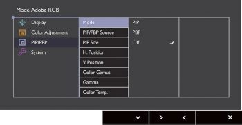 Benq Sw320 Monitor OSD 3