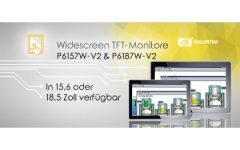 AXIOMTEKs ultraflache Multi-Touch Widescreen Monitore für industrielle Anwendungen