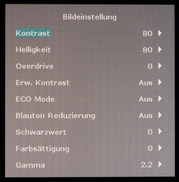 Iiyama Gb2760qsu B1 Red Eagle Monitor Osd Bild