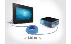 Touch-Display mit SSE-Link-Schnittstelle in bis zu 140 m Entfernung nutzen