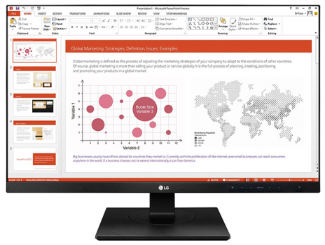 LG 27BK750Y-B Frontalansicht