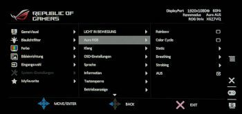 Asus Xg27vq Monitor Osd Aura Arten