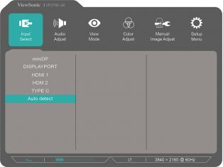 Viewsonic Vp2785 4k Monitor Osd 1