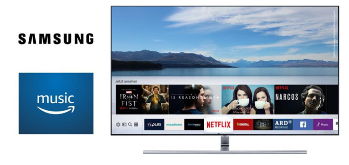Samsung TV zeigt Amazon Music App