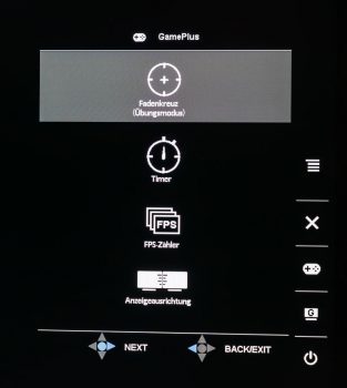OSD GamePlus-Modus