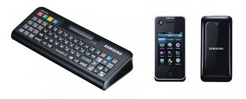 Samsung Fernbedienungen: RMCQTD mit Qwerty-Tastatur und RMC30D Touch-Funktion