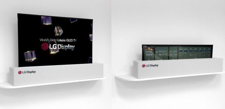 Rollbarer 65 Zoll OLED-Fernseher 