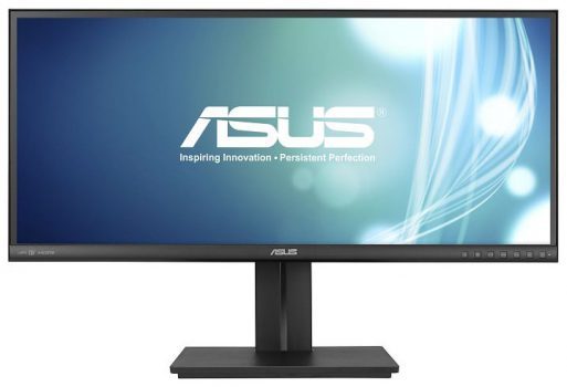 Bild zeigt einen 21:9-Monitor mit IPS-Panel von Asus