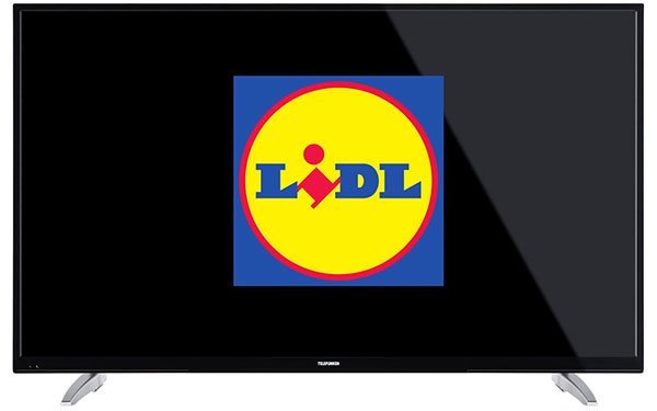 Telefunken LU55FZ41A zeigt Lidl Logo an