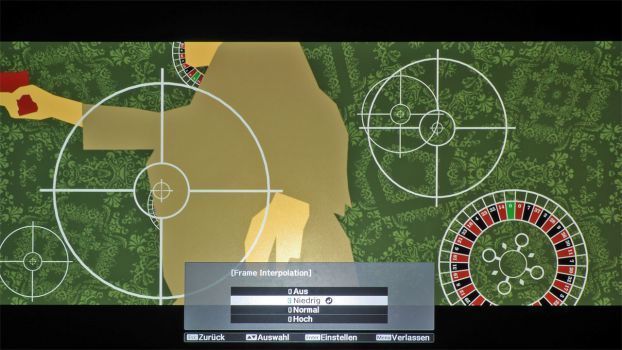 OSD Menüpunkt Frame Interpolation