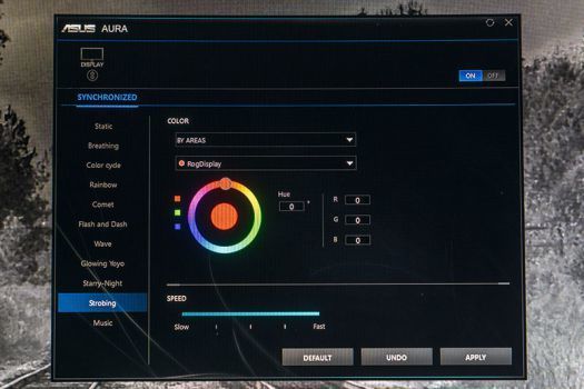 Über die AURA-Sync-Software können mehrere AURA-Sync-fähige Geräte synchronisiert werden