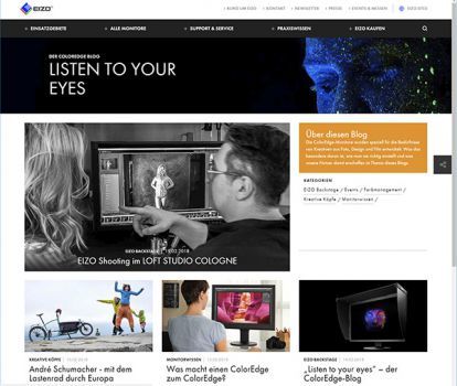 Blog rund um die ColorEdge Grafik-Monitore