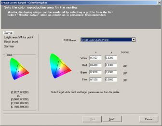 Farbraumemulation Eizo Color Navigator