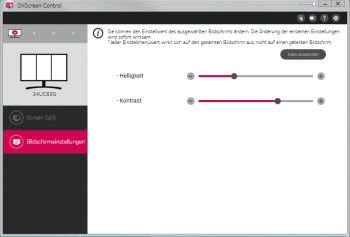 Bescheidene OSD-Funktionen mit OnScreen Control beim LG 34UC89G-B