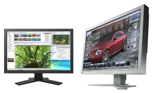 Zwei Monitore von Eizo: Die beste Bildqualität bieten Bildschirme mit einem IPS- oder VA-Panel. Sie sind aber teurer als die günstigen TN-Modelle. Für Spieler schneller Action-Games sind TN- und IPS-Modell am besten geeignet. Dank Overdrive gehören Schlieren aber auch auf VA-Monitoren der Vergangenheit an